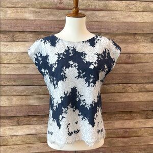 Vince Camuto Lace Overlay Top